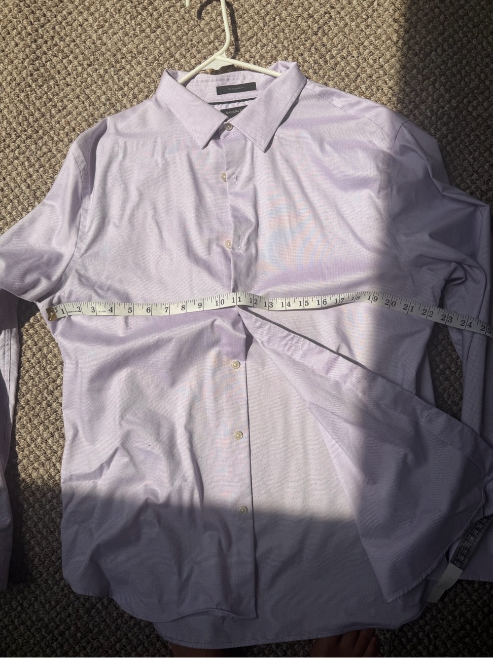 Banana Republic Lavender Button-Down Dress Shirt